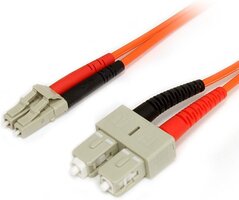 StarTech.com 3m Multimode Duplex Fiber Optic Cable - LC to SC - Orange