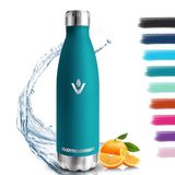 Thermosfles, 500 ml, dubbelwandige roestvrijstalen thermosfles, dubbelwandig, lekvrij, sportfles, thermosfles voor kinderen, sport, houdt 12 uur warm, 24 uur koud