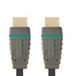 Bandridge BVL1202 HDMI Kabel - 2m - Male/Male - Goud - Zwart/Grijs