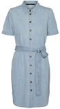 Vero Moda Silvia Korte Mouwen Korte Jurk Blauw M Vrouw