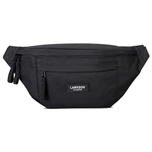 Larkson Ole Waterdichte heuptas voor dames en heren, ideaal voor festivals, reizen en sport, zwart