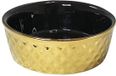 Nobby Keramische Kom Goud, goud/zwart Ø 15 x 6 cm, 0,50 l