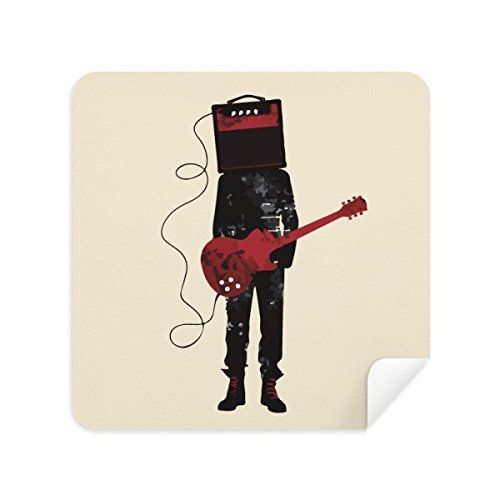 DIYthinker Gitaar Muziek Instrumenten Gek Man Bril Schoonmaken Doek Telefoon Scherm Cleaner Suede Stof 2 stks