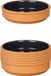 La Dehesa Tapas / Creme brulee schaaltjes - 8x stuks - terracotta/zwart - 16 x 4 cm