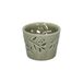 Bougeoir pour bougie chauffe-plat, porcelaine, vert clair, Ø7 x 5,5 cm