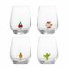 Bloomingville Misa Drinkglazen – set van 4 mondgeblazen glazen met cactus, kers, vis en ananas