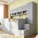 Lit en bois/lit d'enfant 90x200, avec rangement, compartiments de rangement, armoire, mur d'escalade, éclairage LED, barre de sécurité