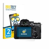 BROTECT - Screenprotector voor Sony Alpha 7 V (ILCE-7M5) - Folie Beschermfolie transparant 2 Stuks
