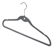 Domopak Living Set 3 kleerhangers, abs/nylon, grijs, 2,5 x 42 x 23,5 cm