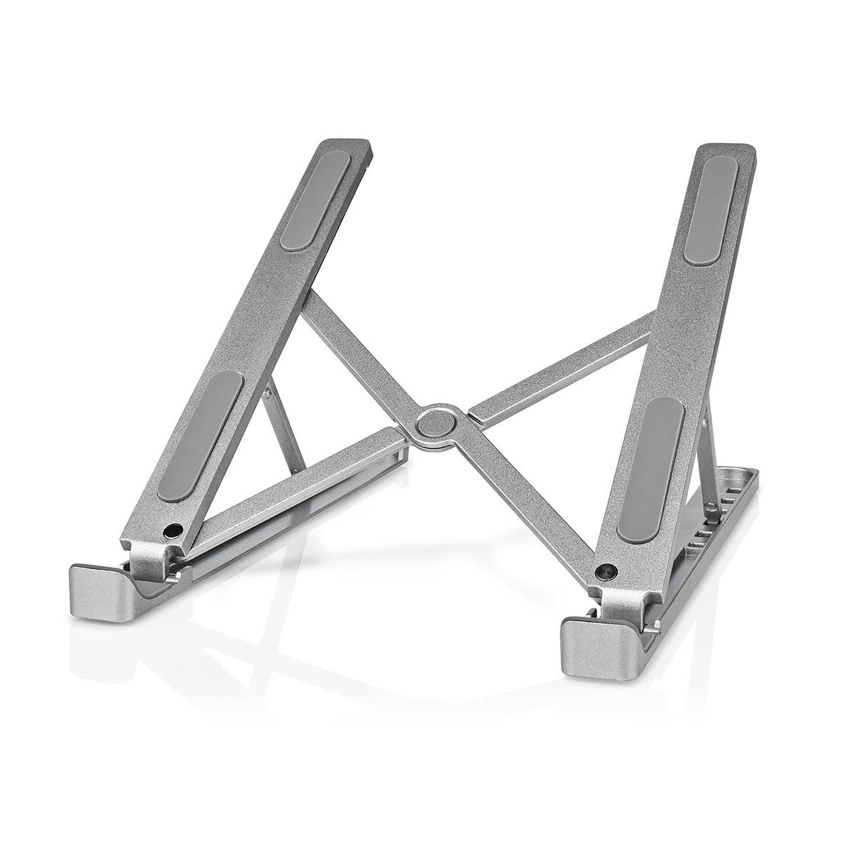 Nedis NBSTND100SI Laptopstandaard - Aluminium - 17" - Opvouwbaar