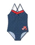 Playshoes Badpak Hartjes Uv-werend Blauw Meisjes Maat 98/104