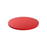 Decora 0931360 CAKEBOARD RED Ø 25 x H 1,2 cm 10 INCH, papier