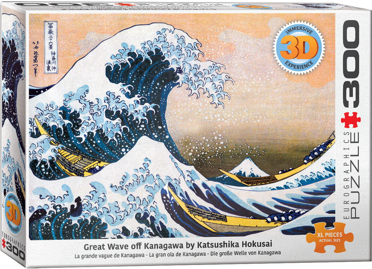 Eurographics Great Wave - Hokusai 3D Lenticular (300 stukjes)