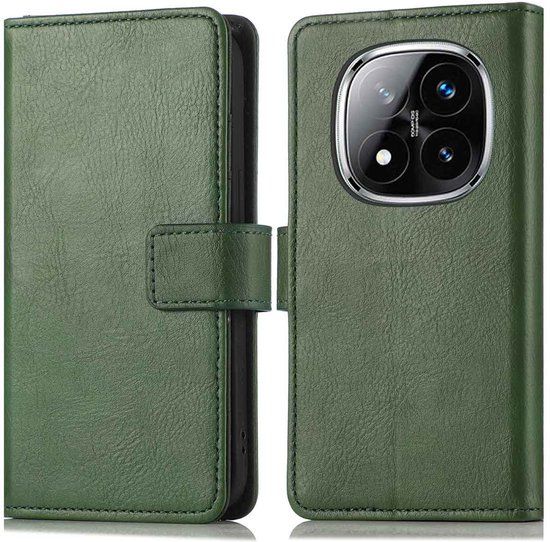 imoshion Hoesje - Geschikt voor Xiaomi Redmi Note 14 Pro (4G) - Luxe Bookcase - Groen