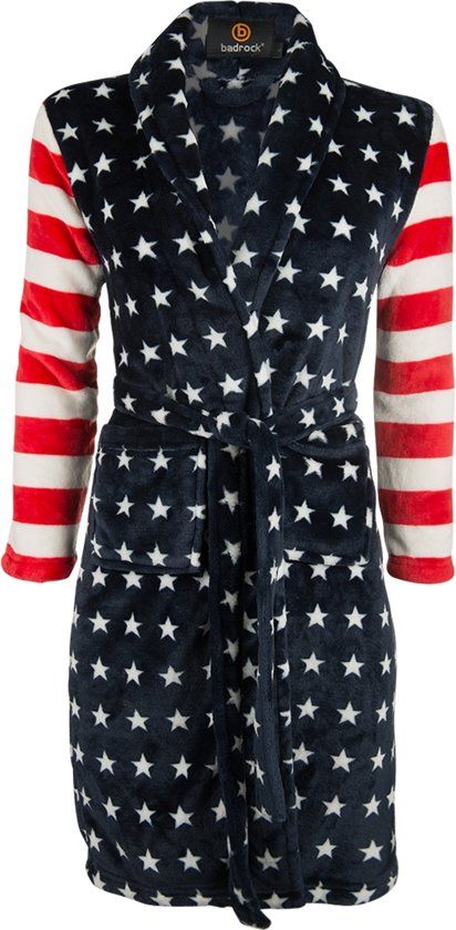 Badrock Kinderbadjas USA maat S 5-6 jaar