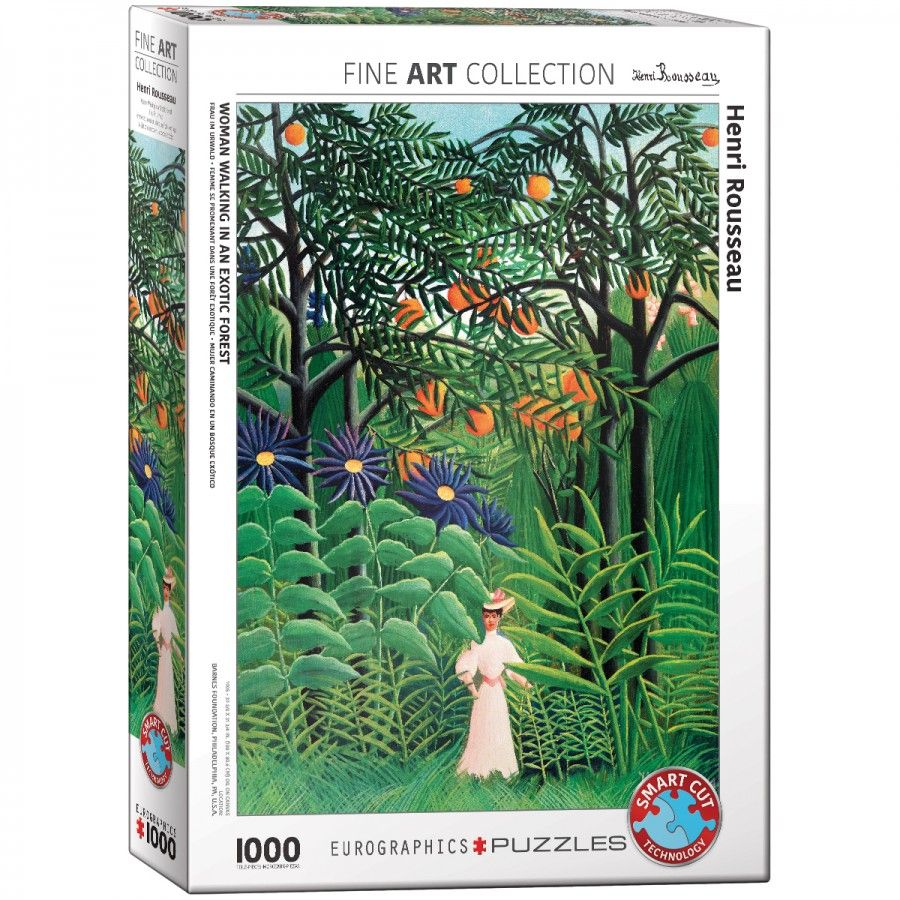 Eurographics Puzzel 1000 Pc - Vrouw in een exotisch bos - Henri Rousseau