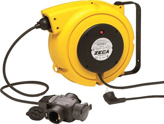 Zeca 4315/GS 3 Kabelveerhaspel - 15 + 1,5 m - 230 Volt
