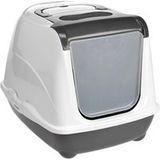 AniOne Kattenbak Flip Cat S Donkergrijs
