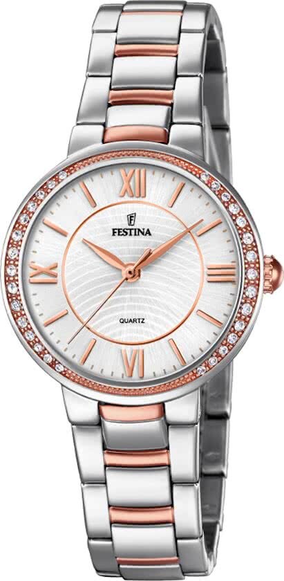 Festina F20221/1 Dames - Horloge - Staal - Bi color - 30mm