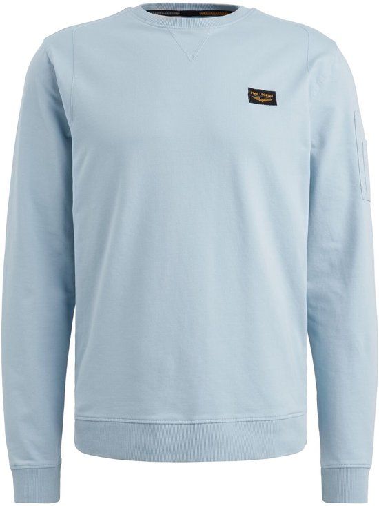 PME Legend Trui Ronde Hals Effen Blauw Katoen Heren XXL