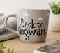 Harry Potter Tasse "Back to Hogwarts" 300 ml Porzellan Becher Rosa mit Henkel Grau