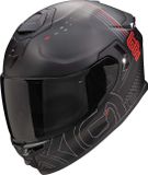 Scorpion EXO-GT SP AIR Techlane Mat Zwart Grijs Rood Integraalhelm - Helm