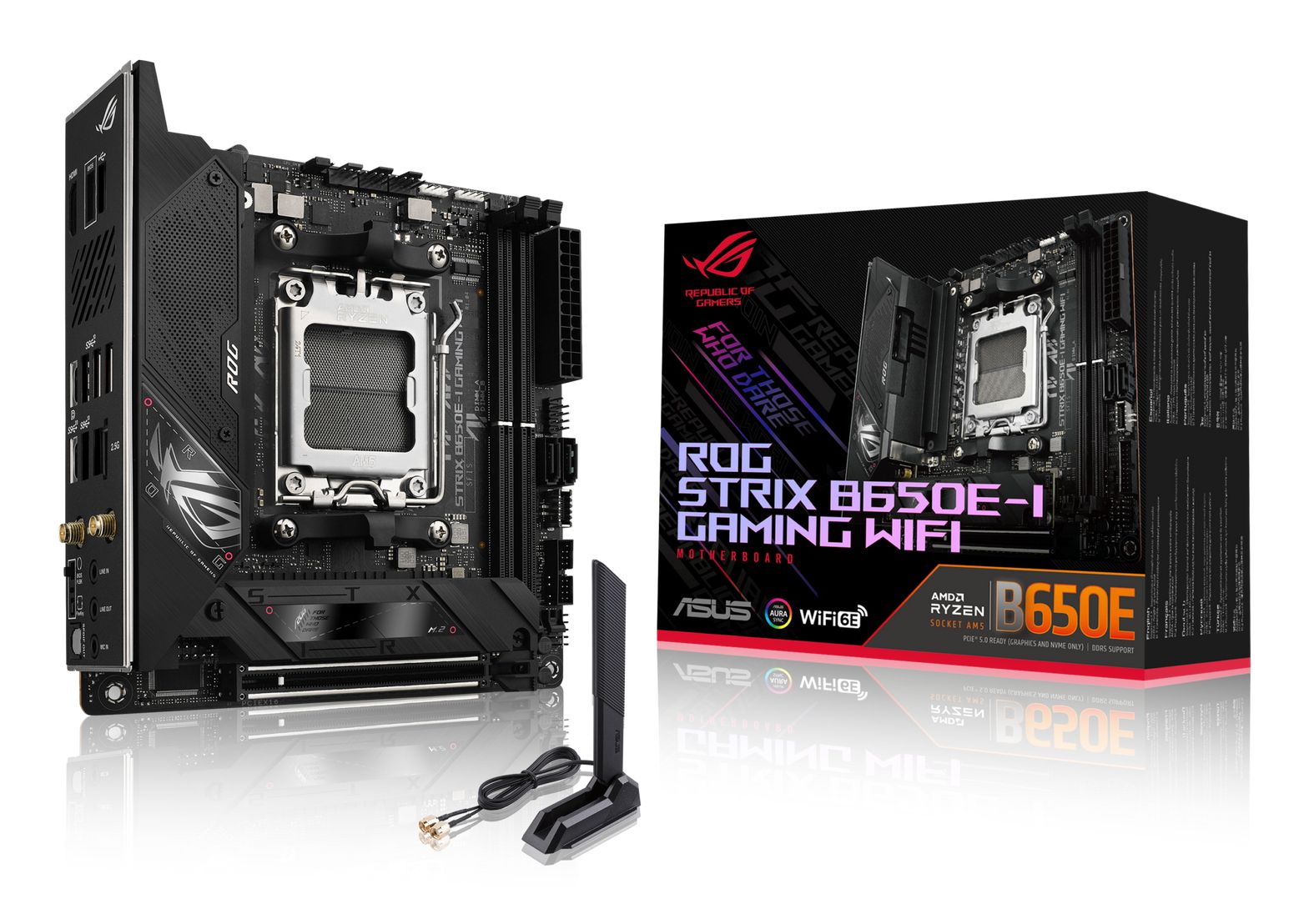 ASUS ROG STRIX B650E-I GAMING WIFI - Mini ITX Motherboard - AMD B650 - Socket AM5 - DDR5