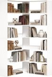 Homcom Boekenkast - Spaanplaat - 90L x 90B x 180H cm - Wit
