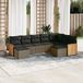 Maison Exclusive - Ensemble de jardin, 9 pièces, avec coussins, gris, en polyrotin