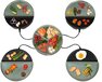 Bourgini Chef's Dinner Party Gourmetstel - Glazed Grey - 4-5 Personen - Bakplaat - Vaatwasserbestendig