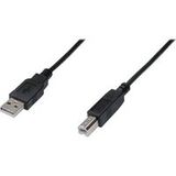 Assmann electronic ASSMANN USB-kabel - USB type B (M) naar USB (M) - USB 2.0 - 3 m - gevormd - zwart