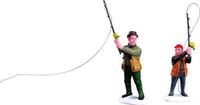 Lemax Pêche à la mouche avec papa Set de 2