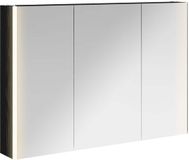 vidaXL Badkamerspiegelkast Zwart Eiken 103,5 x 15,5 x 70 cm