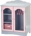 Teamson Kids Garderobe met 3 Hangers Voor 18" Poppen - Roze/Grijs