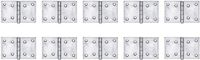 Alberts 852030 Scharnier | breed | rvs | 60 x 90 mm | Set van 10