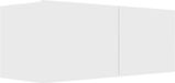 vidaXL Meuble TV 80x30x30 cm bois traité blanc