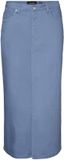 VERO MODA Longue Jupe en jean Femme Bleu