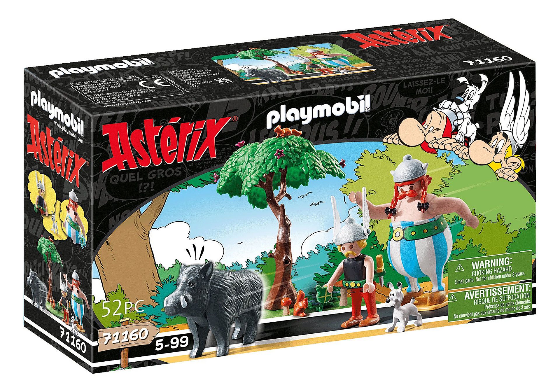 PLAYMOBIL Asterix 71160 - Everzwijnenjacht - Actie/Avontuur Speelgoedset - 5+ jaar