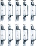 Alberts 864583 poortgreep | type St. Etienne | elektrolytisch blauw verzinkt | 160 x 30 mm | Set van 10