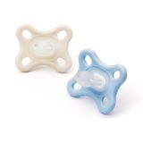 MAM Comfort fopspenen | 0-3 maanden | 2 stuks | fopspeen voor pasgeborenen | Wordt geleverd in dummy sterilisator etui | Duurzame materialen | babyaccessoires voor pasgeborenen | blauw