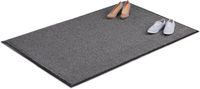 Merkloos deurmat - 120x180 cm - binnen - antislip - zwart-grijs