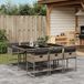 Maison Exclusive - Ensemble de jardin, 7 pièces, avec coussins, gris, en polyrotin