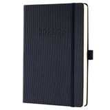 Sigel weekagenda Conceptum - formaat A5 - jaartal 2025/2026 - 18 maanden - zwart - hardcover