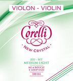 Corelli Crystal G vioolsnaren Nylon/Zilver omwonden Forte 704F