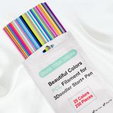 OEM 3Doodler PCL-filamentvulling, 2,5 mm, 25 kleuren, 250 stuks, geschikt voor de 3Doodler Start+