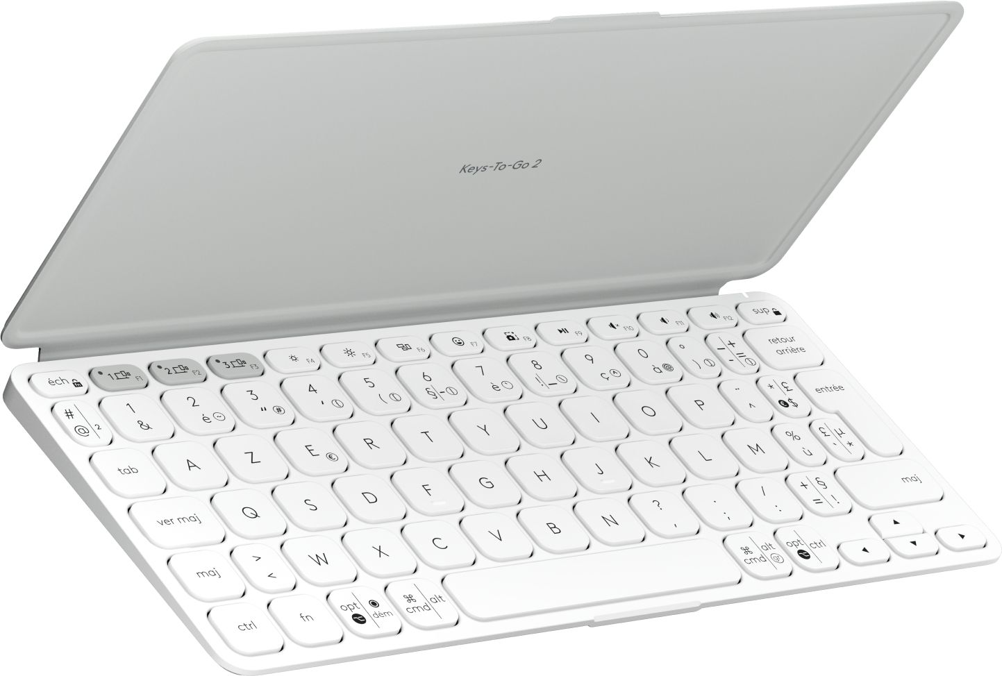 Logitech Keys-To-Go 2 - Draadloos Bluetooth AZERTY Frans Wit Toetsenbord