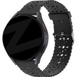 Bandz Bracelet silicone avec motif floral Samsung Galaxy Watch 7 - 40mm (noir)