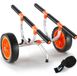 Kayak & Canoe Cart - Transport Cart/Trolley - Load Capacity 204 kg - Aluminium Alloy - 30 cm Rubber Wheels