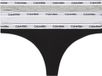 Calvin Klein Thong 3Pk Vrouwen Katoen Multi L