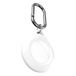 KeyBudz Secure Dock, Apple Airtag hanger van siliconen met karabijnhaak wit (2 stuks)